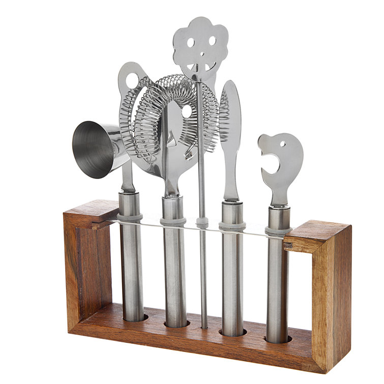 Godinger Silver Art Co Godinger 6 Piece Bar Tool Set & Reviews Wayfair